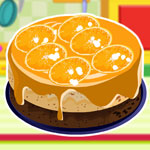 Orange Ribbon Cheesecake